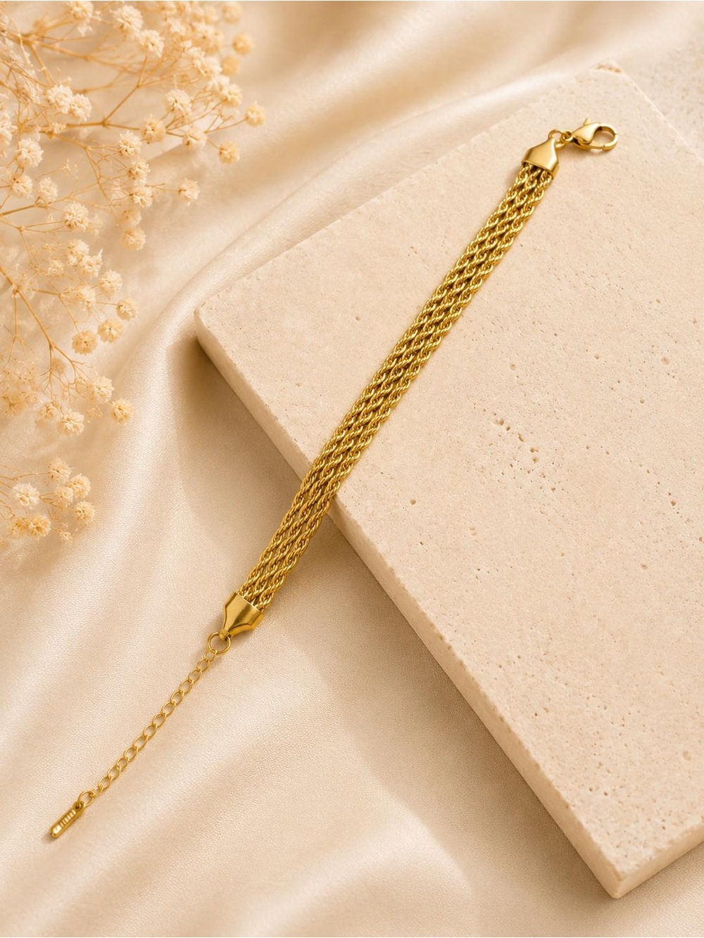 Gold Multi-Strand Chain Bracelet - Women's Jewelry